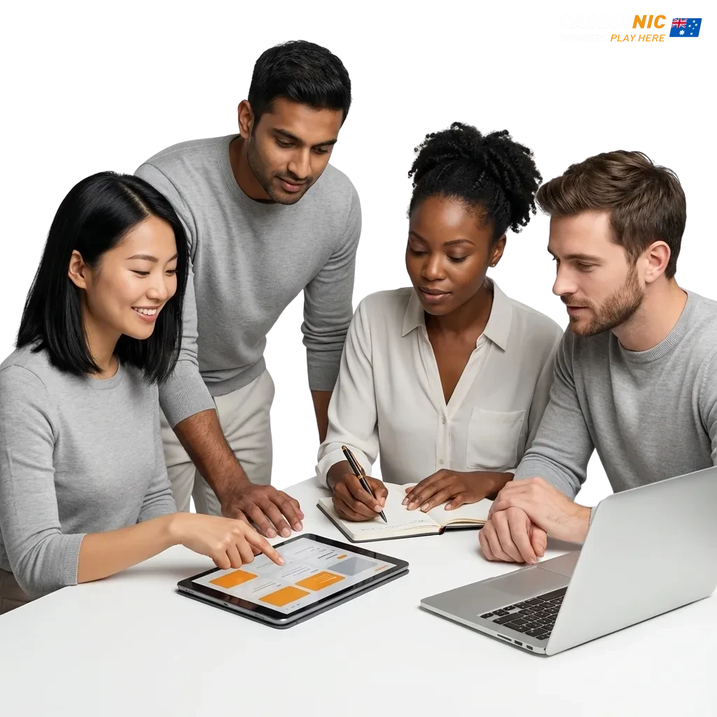 Casinonic homepage showing sports betting, live casino games, and welcome bonus offer for Australian players