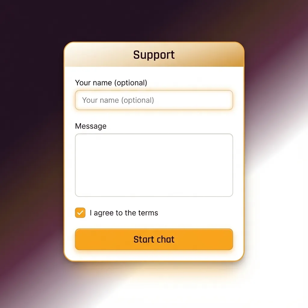 Casinonic customer support in Australia showing 24/7 live chat, email form, and FAQ help centre options