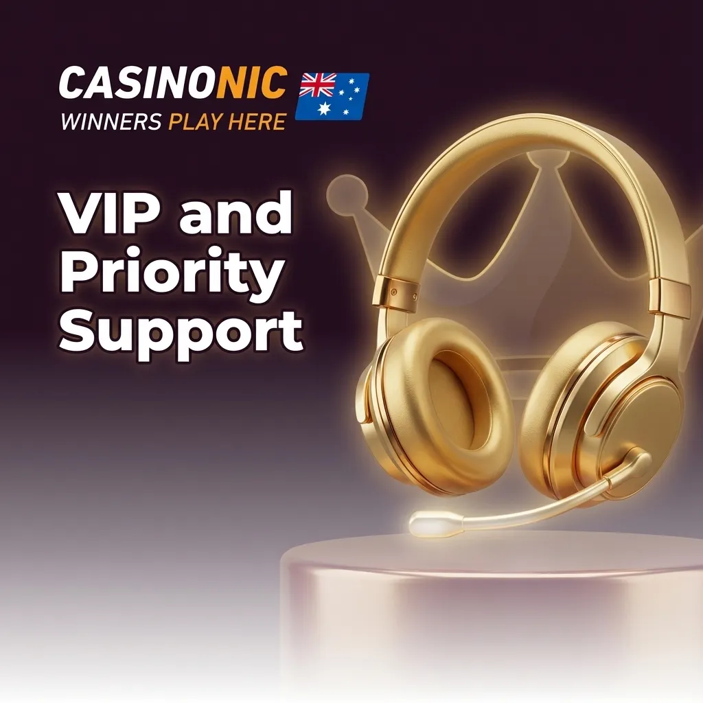 Illustration of a casino VIP player getting priority customer support from dedicated staff via chat and phone