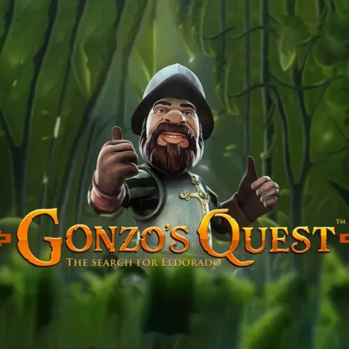 Embark on a treasure hunt in the Gonzo's Quest game at Casinonic online casino.